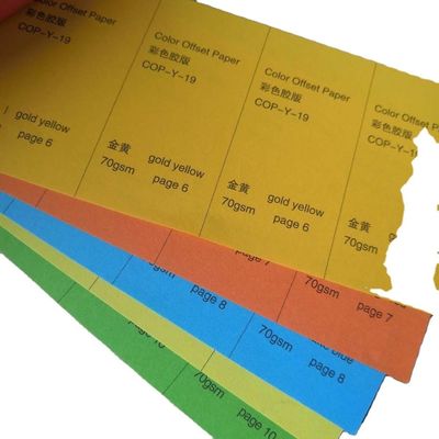 Papier de traçage 55-150 gm Roux/jaune/vert/rose de couleur papier offset sans bois/papier de liaison