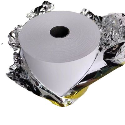 Papier thermique à image bleue noire 45-70GSM Jumbo Roll pour billets de banque/fax/ATM dans le secteur industriel