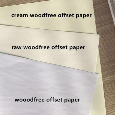 Papier blanc sans revêtement de bois, résistant à l'humidité pour le marché de la pâte chimique et mécanique