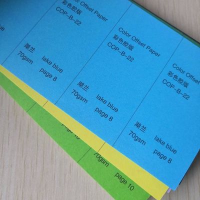Papier de traçage 55-150 gm Roux/jaune/vert/rose de couleur papier offset sans bois/papier de liaison