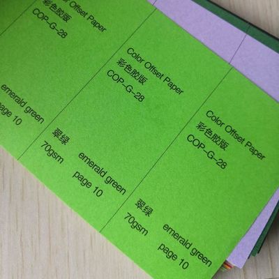 Papier de traçage 55-150 gm Roux/jaune/vert/rose de couleur papier offset sans bois/papier de liaison