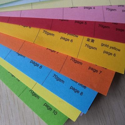 Papier de traçage 55-150 gm Roux/jaune/vert/rose de couleur papier offset sans bois/papier de liaison