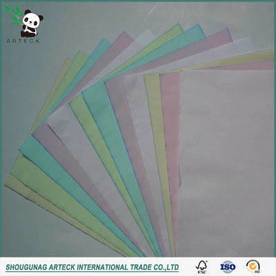 48-80 gm de papier sans carbone de couleur pâte de bois vierge pour la fabrication de rouleaux