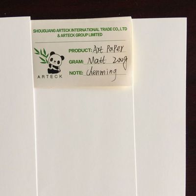 C2S 90 gm 300 gm Papier d'art recouvert à double face en rouleau jumbo brillant et en treillis pour l'impression