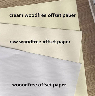 Papier offset sans bois crème pour ordinateur portable 98%-110% luminosité