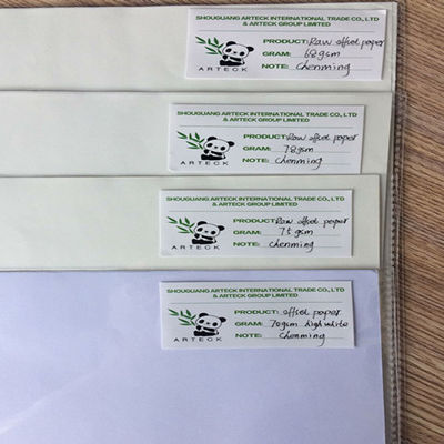 Papier offset sans bois crème pour ordinateur portable 98%-110% luminosité