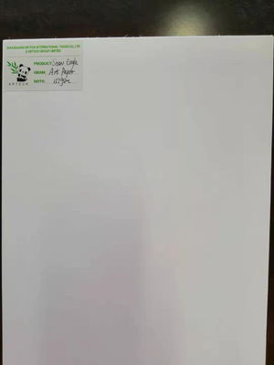 Impression à l'extérieur en papier revêtu de double face en boîte à rayures avec service d'impression