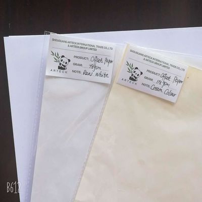 Papier offset sans bois à deux côtés non recouvert, au mieux en pâte de bois vierge