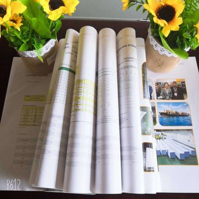 Papier d'art recouvert de deux côtés de 80 à 250 gm en rouleau
