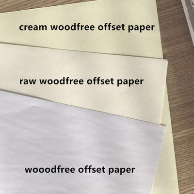 98% à 110% de luminosité Anti-curl papier non revêtu sans bois pour l'impression lisse
