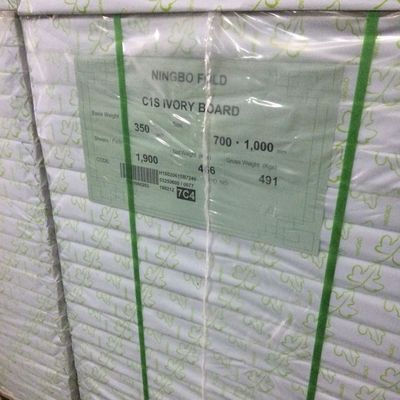 Plaque d'ivoire enduite Ningbo Fold C1S 190-400gm pour l'impression laser professionnelle